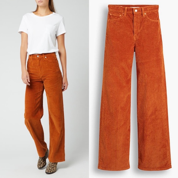 levi's ribcage cord flare jeans 
